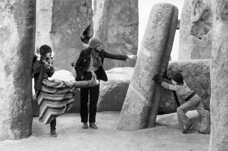 French Elle - Family at Stonehenge - 1974