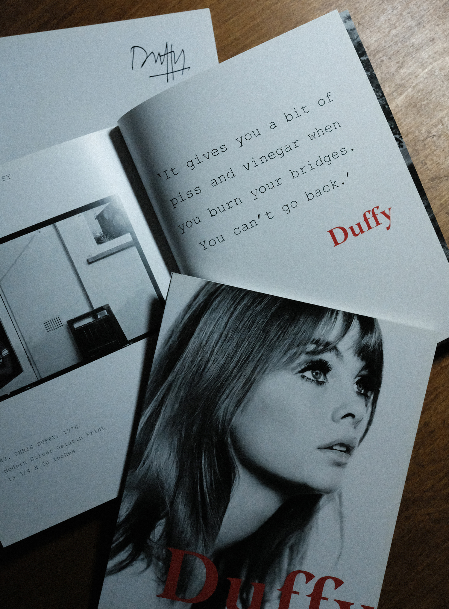Duffy 2009 Debut Exhibition Catalogue - Signed by Duffy - RARE - Limited Supply