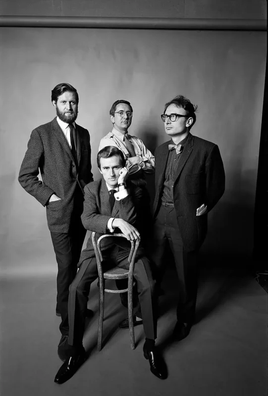 Michael Rand, Ray Hawkey, Len Deighton & Clive Irving - 1962