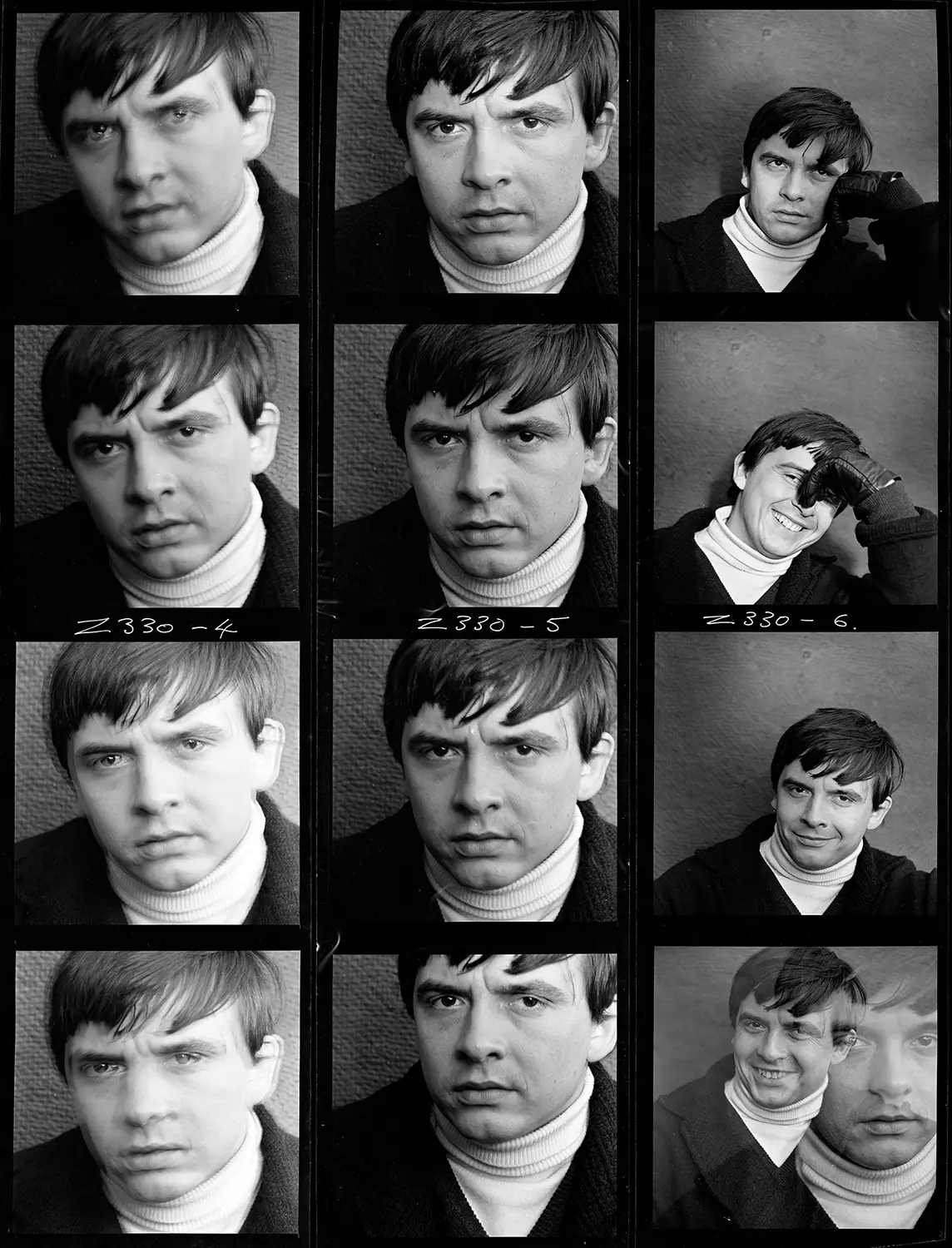 David Bailey Contact Sheet - 1964 | The Duffy Archive Z 0330 Contact 01