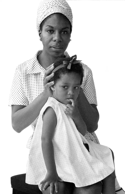 Nina Simone & Daughter Lisa Celeste Stroud - 1965