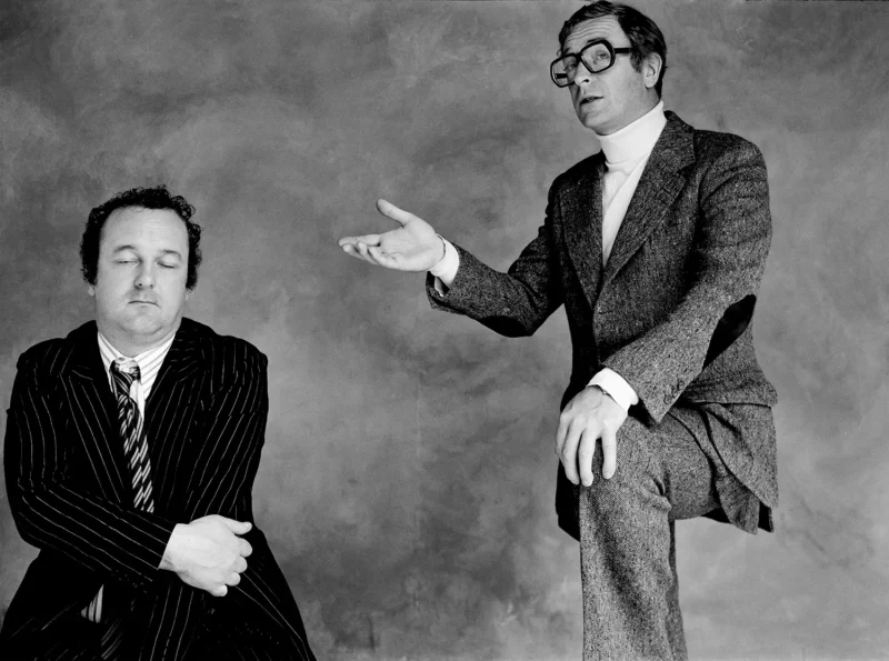 Peter Langham with Michael Caine - 1976