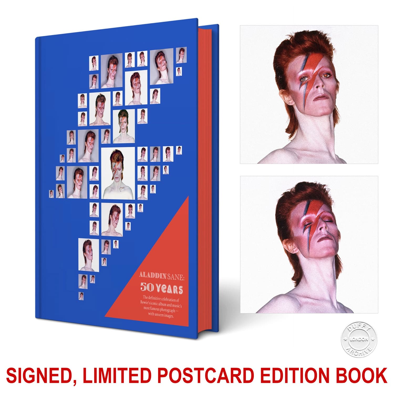 Aladdin Sane 50 Years Book - Postcard Edition