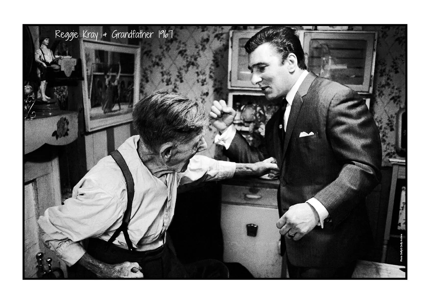 Reggie Kray Sparring With Grandfather Jimmy 'Cannonball' Lee - 1967