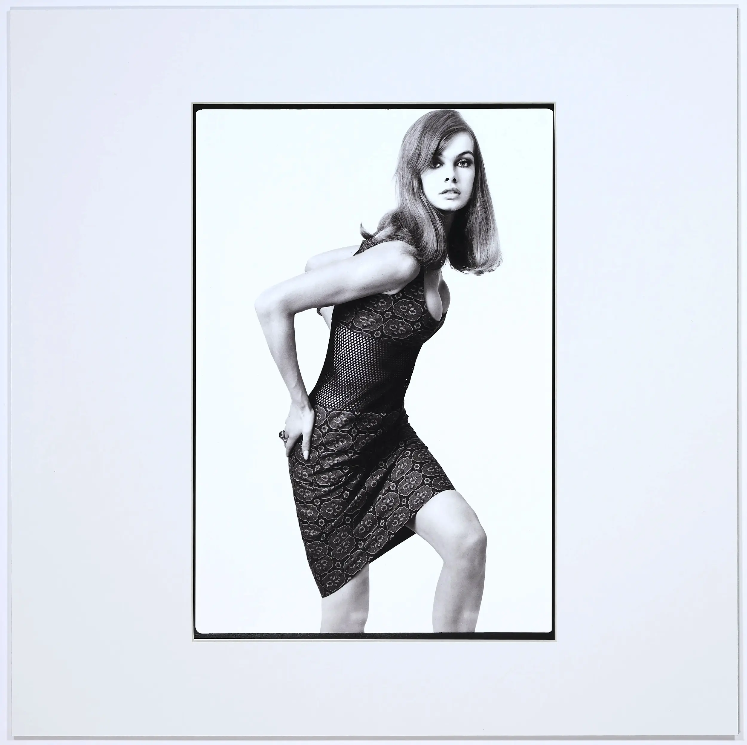 Ex-Exhibition Mounted Print - Jean Shrimpton Dress Of The Year - 1964